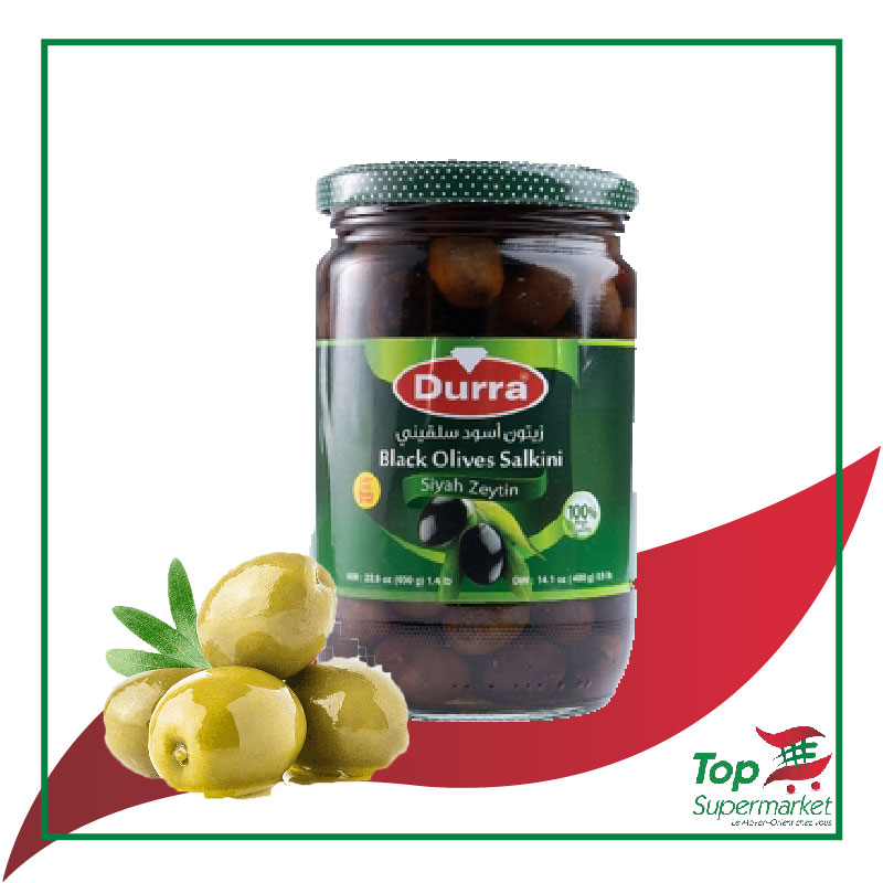 Durra olives noires 650gr